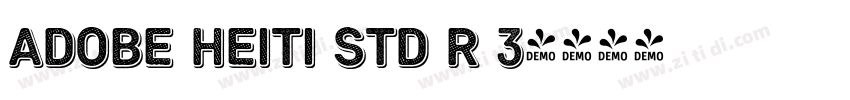 Adobe Heiti Std R 3字体转换